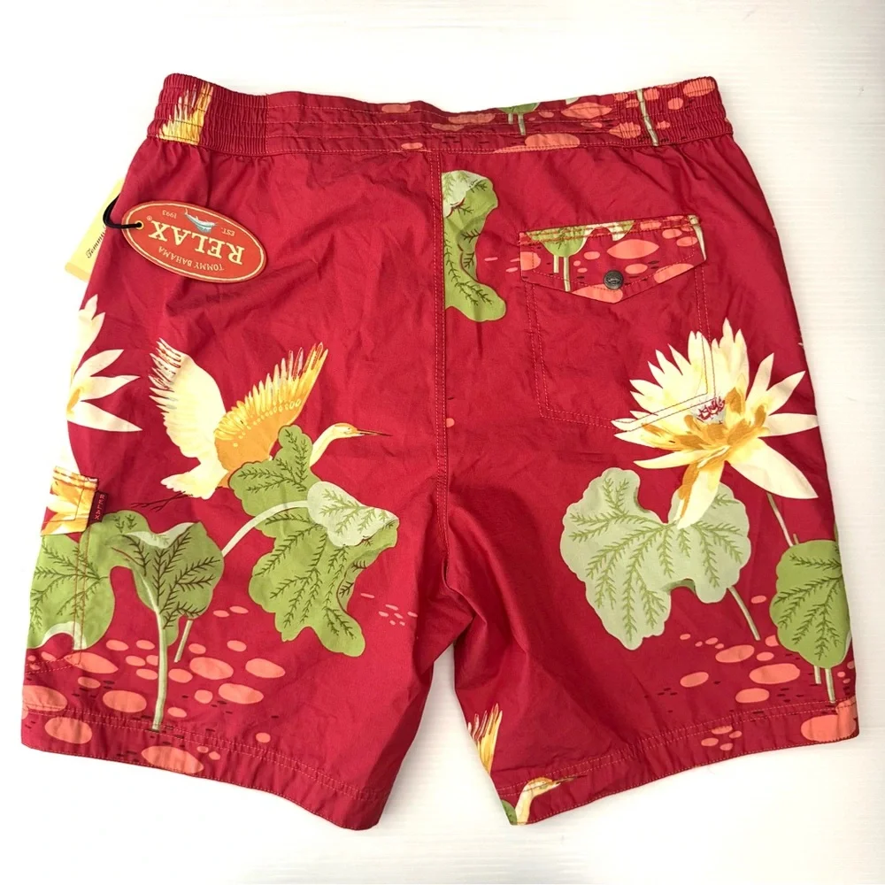 Tommy Bahama Tropical Floral Swim Trunks Relax Shorts Size Large
